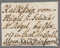 L 02314
<br/>
Label met opschrift
<br/>
<em>Escher von der Linth, Johannes Conrad (1767-1823)</em>